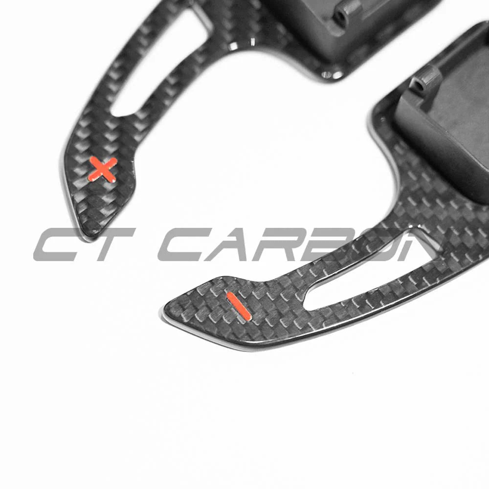 Audi A3/S3/RS3 8Y RS6 C8 carbon fibre shifter paddles - V3
