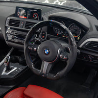 BMW FXX Carbon Fibre & Leather Flat Bottom Custom Steering Wheel