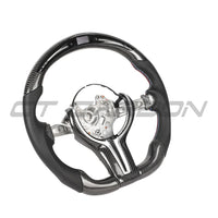 BMW FXX Carbon Fibre & Leather Flat Bottom Custom Steering Wheel