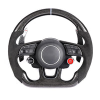 Audi B9 & 8V 2016–2024 Carbon Fibre / Alcantara Flat Bottom Custom Steering Wheel