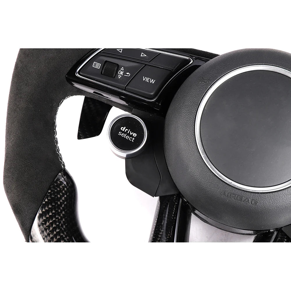 Audi B9 & 8V 2016–2024 Carbon Fibre / Alcantara Flat Bottom Custom Steering Wheel