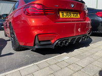 BMW M3 & M4 (F80 F82 F83) Rear Carbon Fibre Bumper Canards
