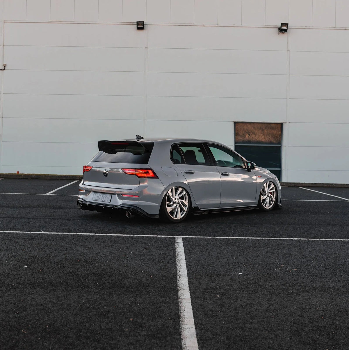VW Golf / Golf GTI / Golf R Mk8 & Mk8.5 EVO-1 Gloss Black Side Skirts by Zaero (2020+)
