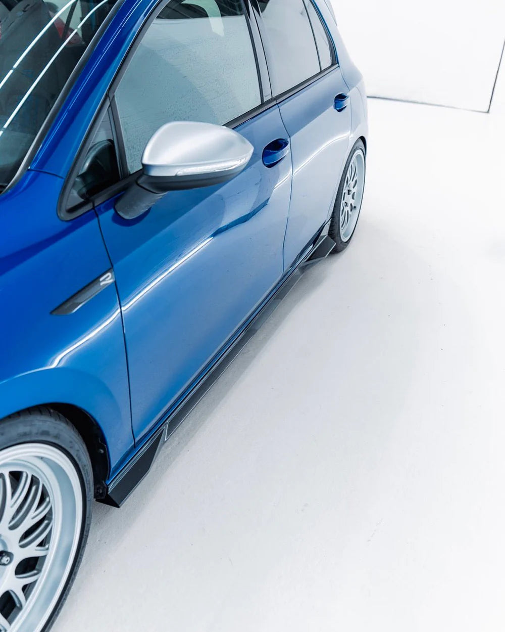 VW Golf / Golf GTI / Golf R Mk8 & Mk8.5 EVO-1 Gloss Black Side Skirts by Zaero (2020+)