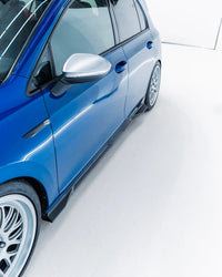 VW Golf / Golf GTI / Golf R Mk8 & Mk8.5 EVO-1 Gloss Black Side Skirts by Zaero (2020+)