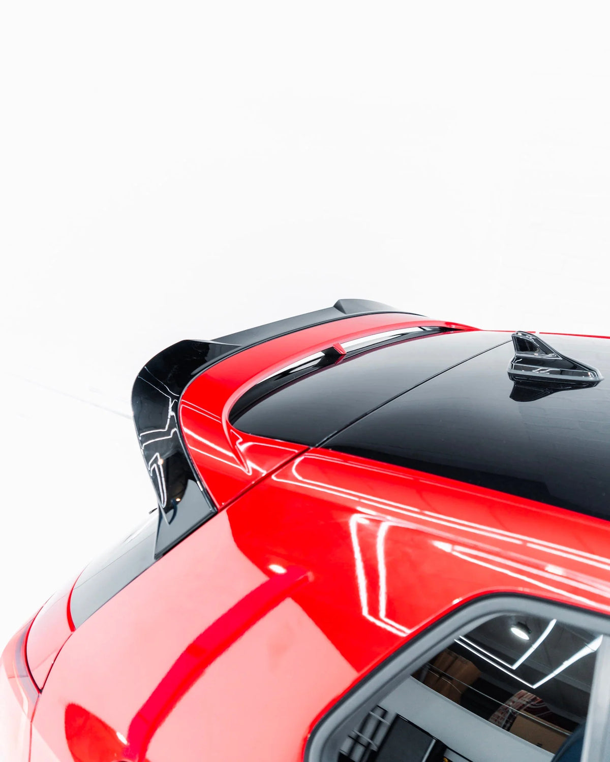VW Golf GTI Clubsport & Golf R Mk8 EVO-1 Gloss Black Rear Spoiler by Zaero (2020+)