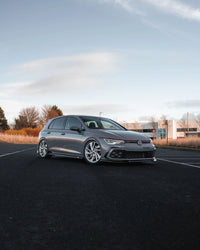 VW Golf R Mk8 EVO-1 Gloss Black Front Splitter by Zaero (2020–2024)