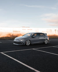 VW Golf R Mk8 EVO-1 Gloss Black Front Splitter by Zaero (2020–2024)