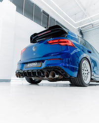 VW Golf R Mk8 & Mk8.5 EVO-1 Gloss Black Rear Diffuser by Zaero (2020+)